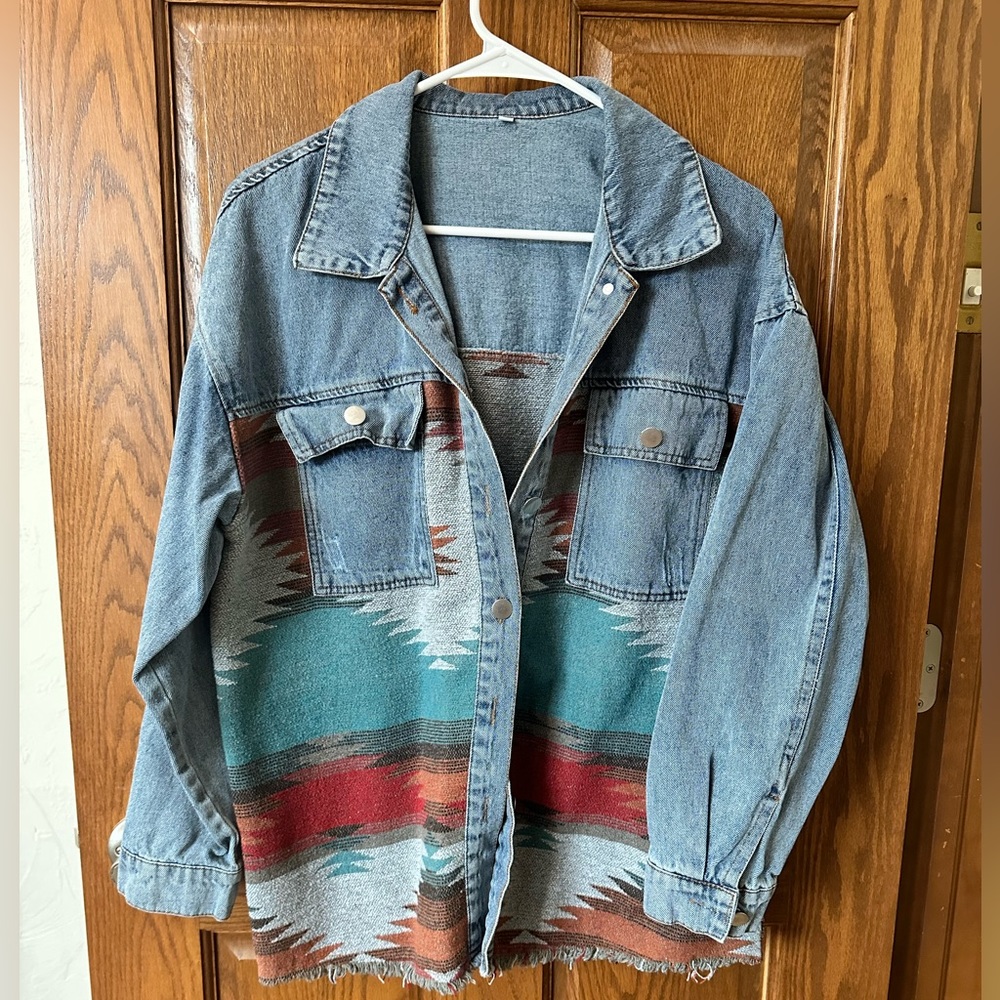 Denim Shacket - image 1